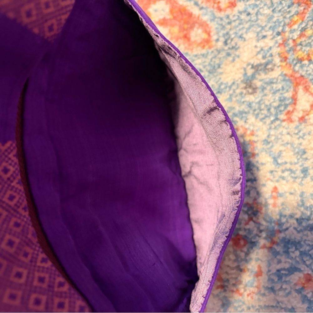 Purple silk wallet/pouch - Picture 5 of 7